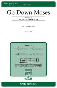 cover Go Down, Moses SATB choral sheet music cover